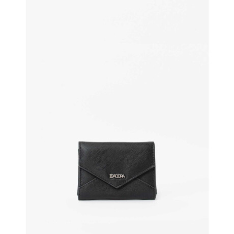 Billetera Con Solapa Negro
