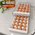 Huevera Caja Almacenamiento De Huevos Doble Capa 40 Unidades Organizador refrigerador cocina IMBACK Color Blanco Huevera Caja Almacenamiento De Huevos Doble Capa 40 Unidades Organizador refrigerador cocina IMBACK Color Blanco