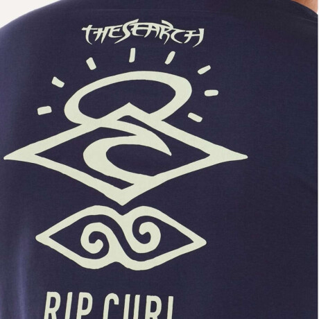 Remera Rip Curl Search Icon Negra