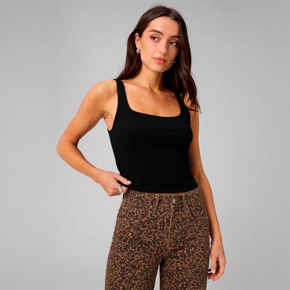 Bividi Modal Rib Cropped Bividi Mujer 