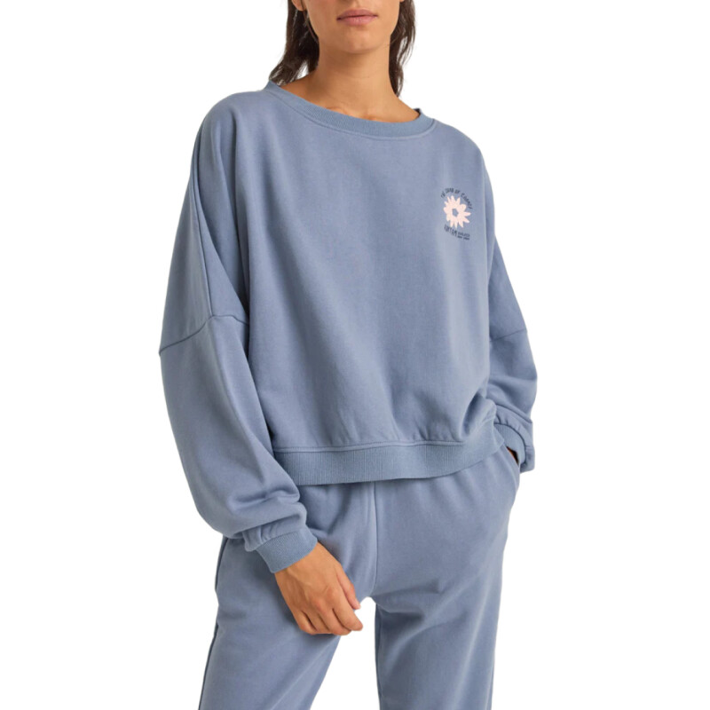 Buzo Rhythm Washed Out Slouch - Azul Buzo Rhythm Washed Out Slouch - Azul