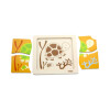 Puzzle Silueta Madera Viga Tortuga