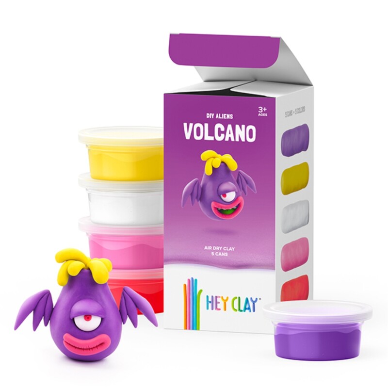 Masa Para Modelar Mate Big Volcano Hey Clay AIR DRY CLAY - HEY CLAY MATE VOLCANO