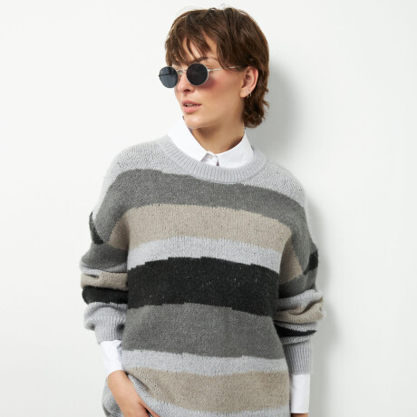 SWEATER AMANDINE Gris Melange