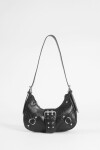 Cartera de hombro con hebilla negro