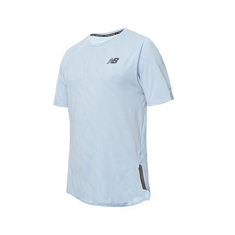 Remera New Balance Speed Jaquard Gris