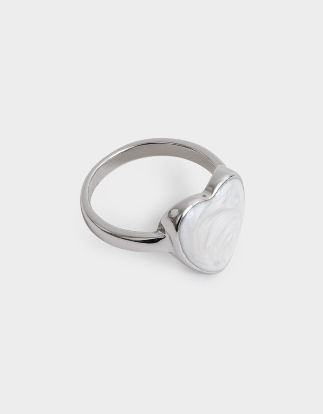Anillos Medianos y Grandes Con corazón Anillos Medianos Y Grandes Con Corazón - Plateado