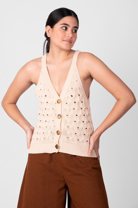Musculosa Fabron Beige Claro