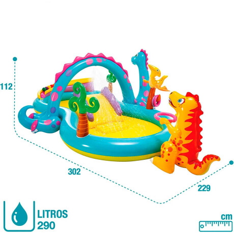 Piscina Intex Inflable Centro De Juegos Dinosaurio Inx057135