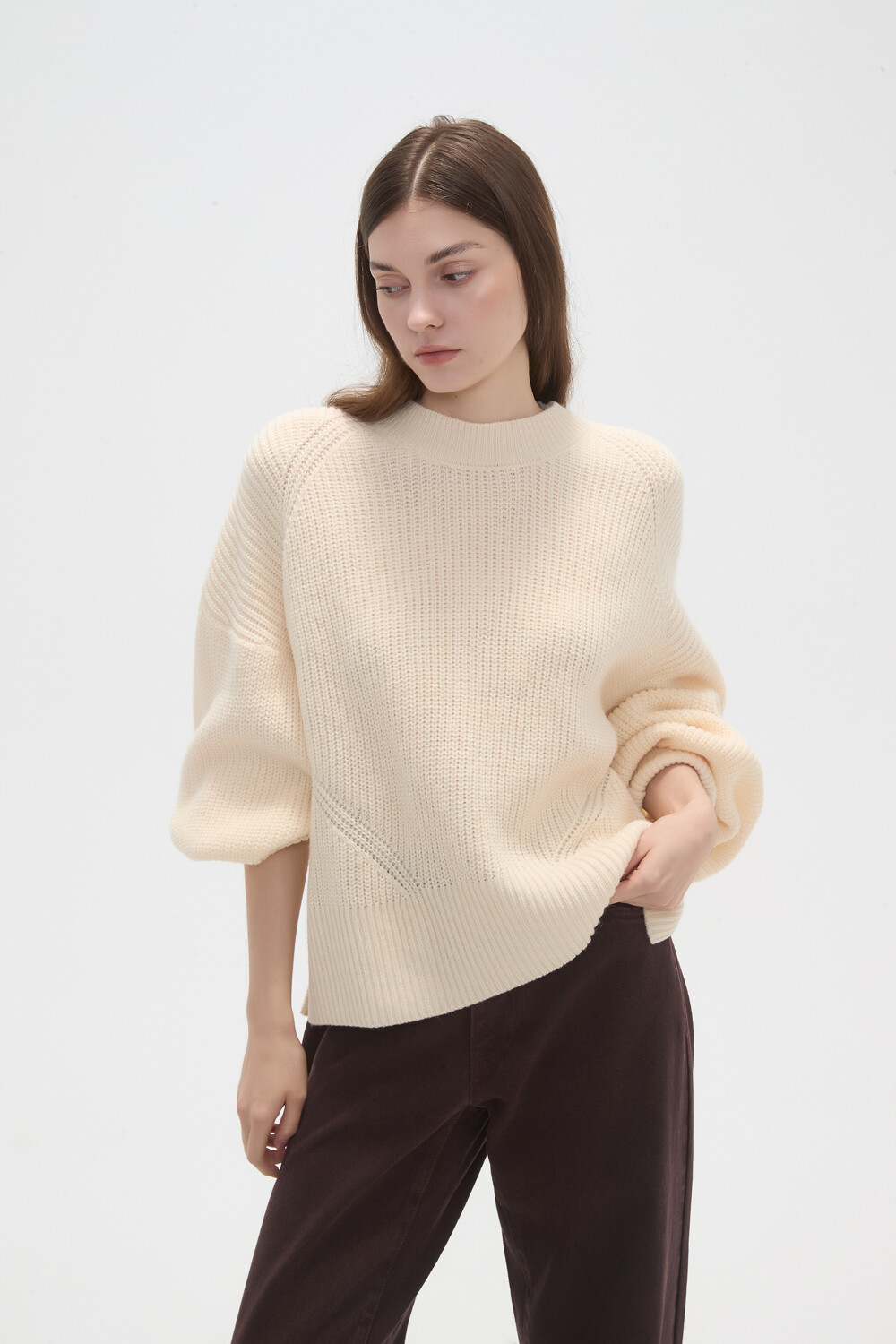 Sweater Tiros Crudo / Natural