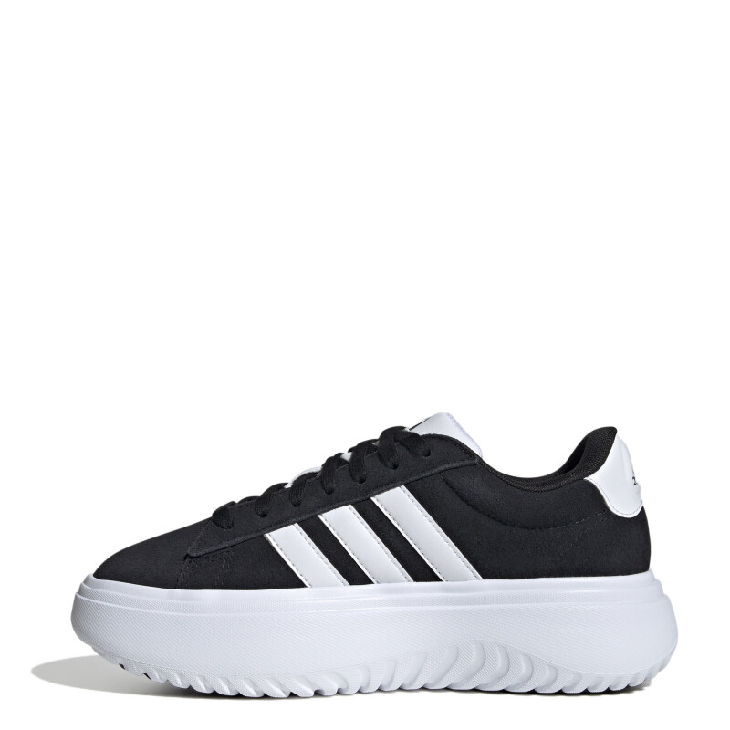 Championes de Mujer Adidas Grand Court Plataforma Negro - Blanco