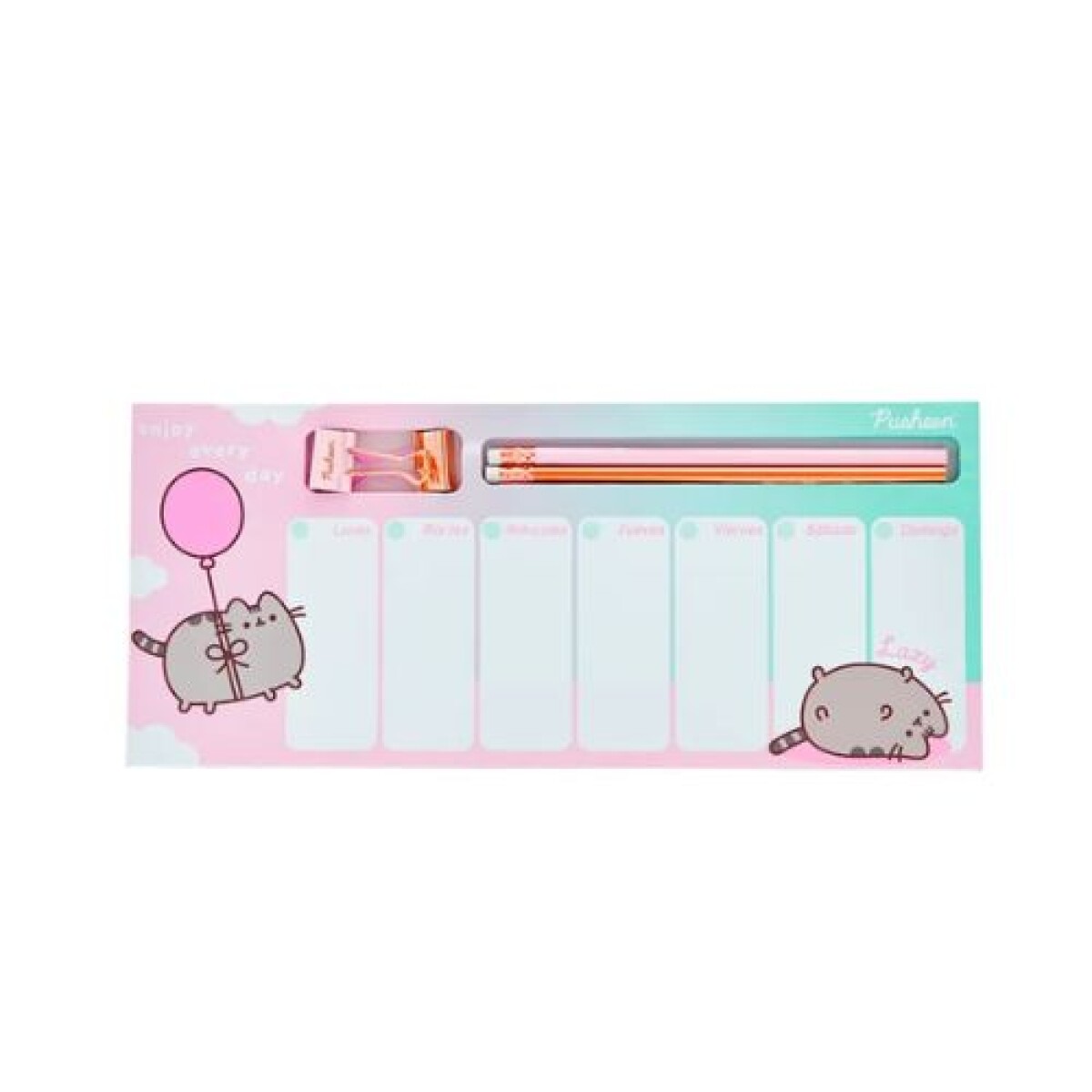 Planner semanal con accesorios Pusheen MAW Mooving - Planner Semanal Con Accesorios Pusheen Maw Mooving 