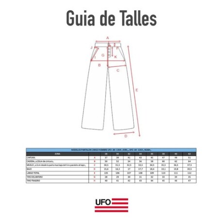 Pantalón cargo UFO Noah Azul Azul oscuro
