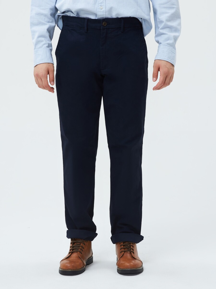 Pantalón Essential Khaki Straight Hombre - New Classic Navy 