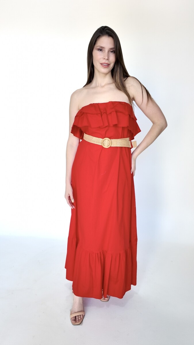 Vestido kurami - Rojo 