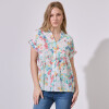 Camisa Gasa Print MULTI/VERDE