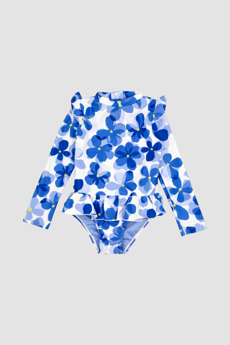 Malla manga larga merlose 2-8a Navy bouquet