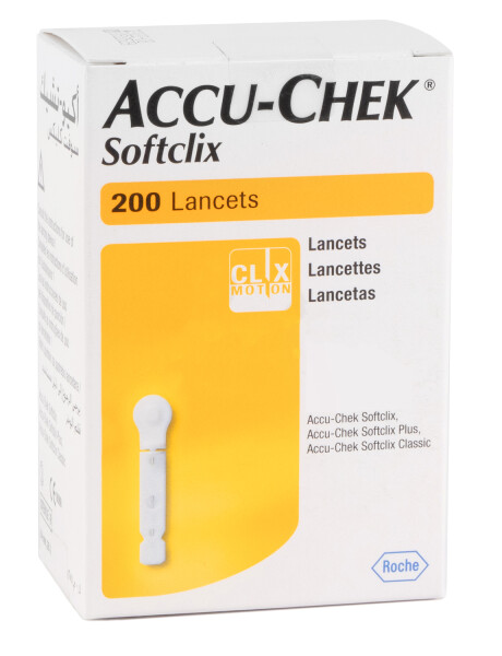 Lancetas Accu-Chek Softclix Roche 28g caja x200 Lancetas Accu-Chek Softclix Roche 28g caja x200