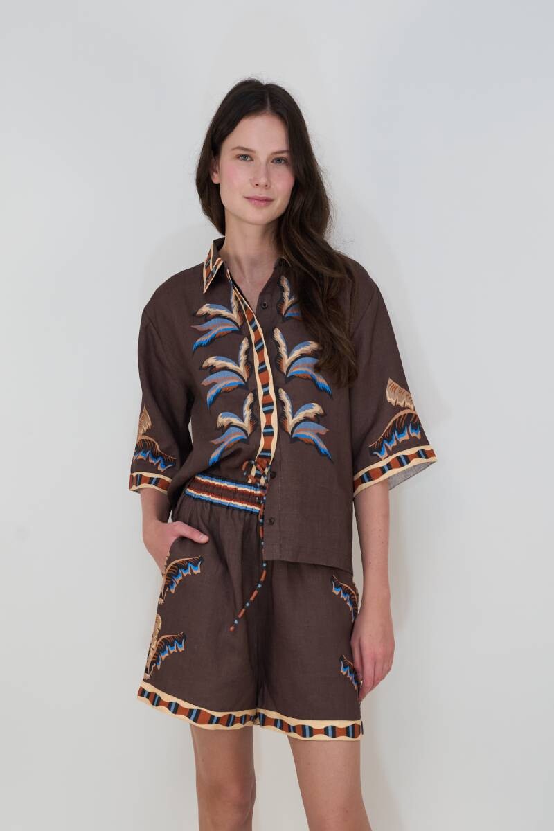 Camisa Bali Tiger Brown 