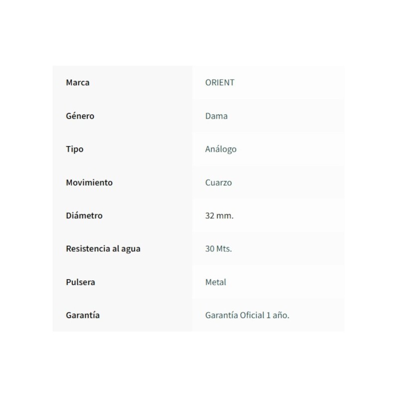 ORIENT dama RO1136 FGSS0226 N2KX doradouniforme