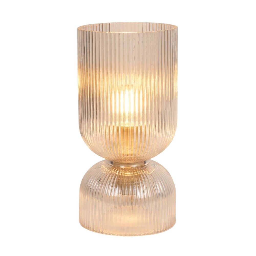 LAMPARA DE MESA VIDRIO TRANSPARENTE LT95180