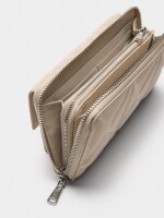 Cartera Acolchoada Con Textura Suave beige
