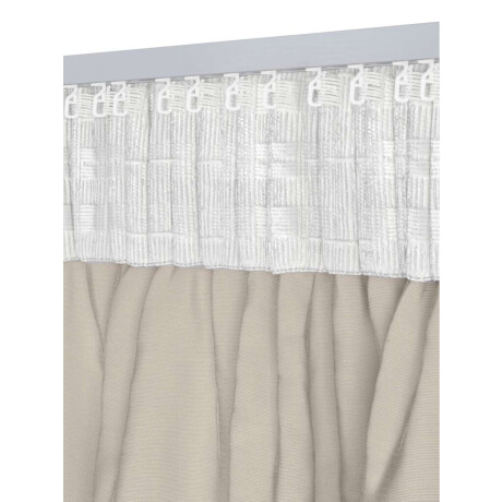 Cortina AUSTRA 1x140x175 terciopelo beige Beige