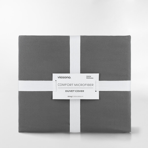FUNDA DE DUVET MICROFIBER GRIS - KING