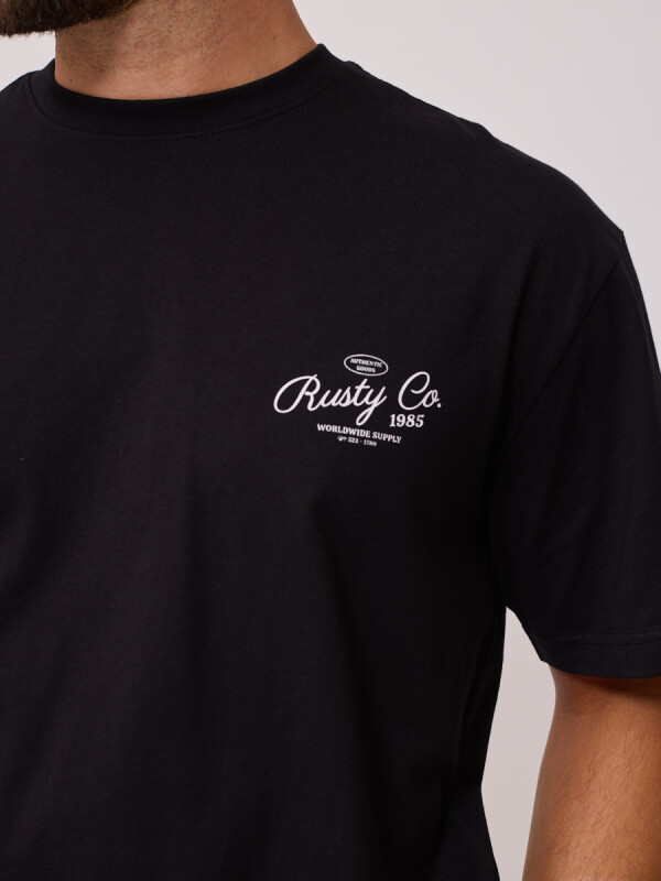 T-SHIRT LYRAT RUSTY Negro