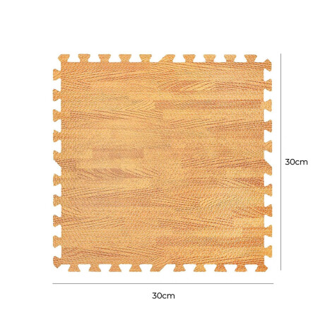 Set X20 Tatami Alfombra Piso Encastre Simil Madera Clara