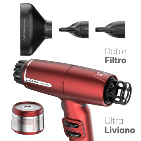 Secador de Pelo GAMA IQ Lite Rojo 1600W Secador de Pelo GAMA IQ Lite Rojo 1600W