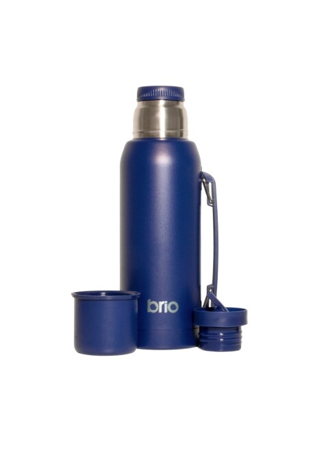 Termo 1 Litro Acero Inox brio Con Pico Cebador Azul