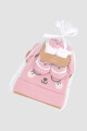 Set gorros escarpines algodon Rosado