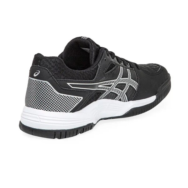 Zapatillas Championes De Tenis Deportivos Para Hombre Asics Gel-Backhand Negro y Plateado