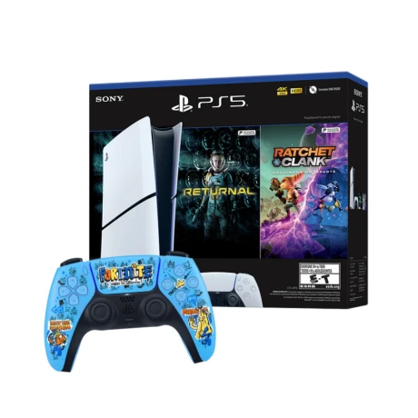 Playstation 5 Slim PS5 - Versión Digital + Returnal + Ratchet And Clank + DUALSENSE FORTNITE Playstation 5 Slim PS5 - Versión Digital + Returnal + Ratchet And Clank + DUALSENSE FORTNITE