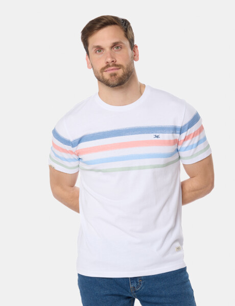 REMERA RAYADA Blanco