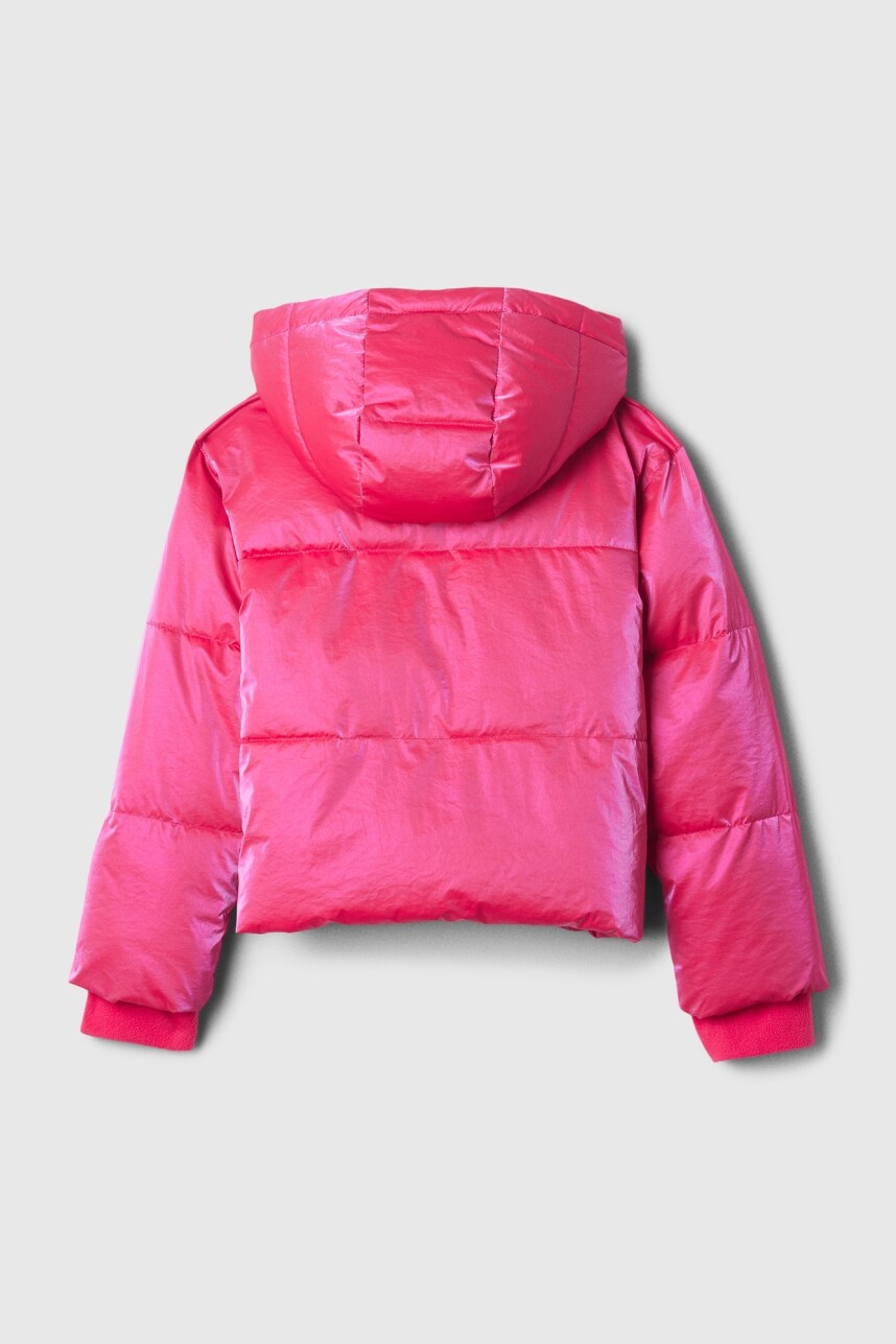 Campera Warmest Shine Niña Hot Pink