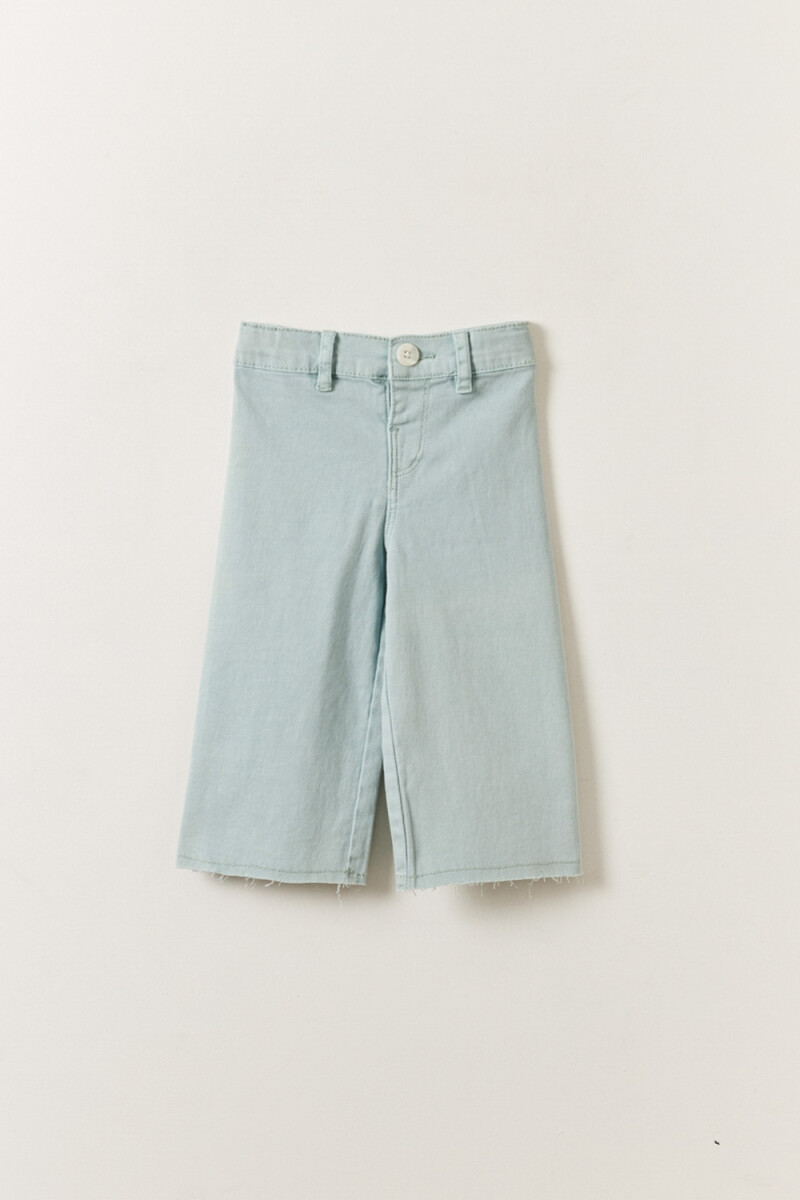 Pantalón jean ancho Celeste