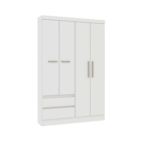 PLACARD ROPERO 4 PUERTAS MDP BLANCO 0400R VIENA