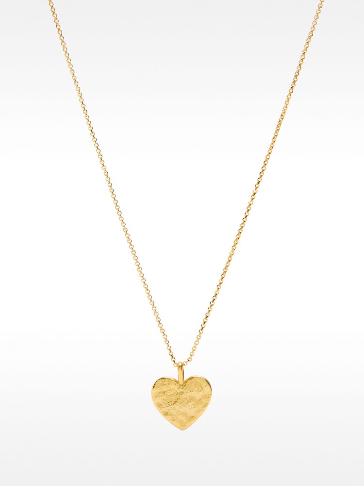 Collar Con Corazón - Plata De Ley 925 dorado