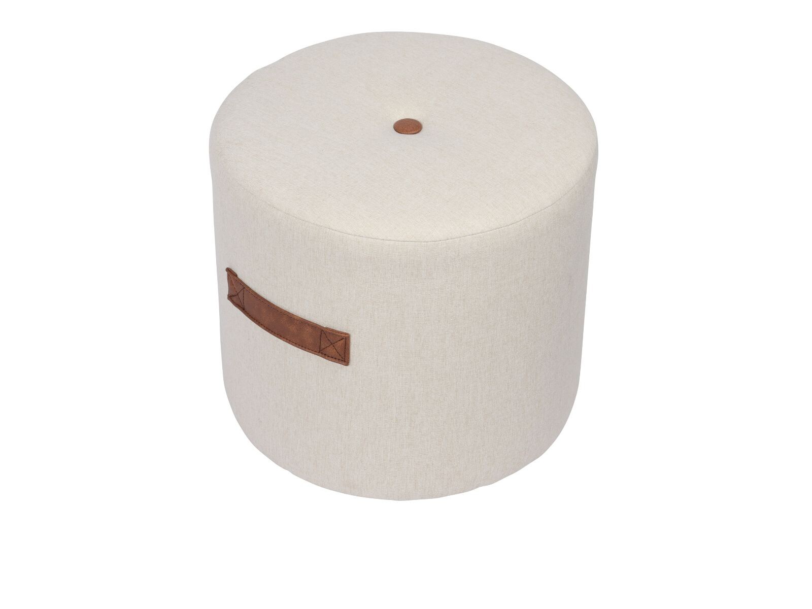 Puff IVAN Tapizado - Beige 