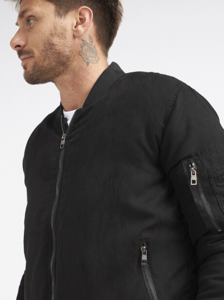 CAMPERA BOMBER ROD NEGRO