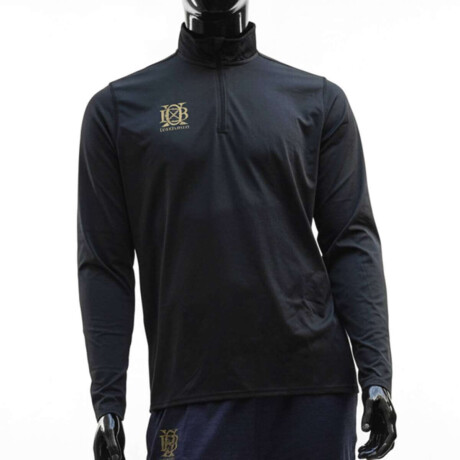 Buzo Deportivo Ligero Con Cierre Talle L Negro