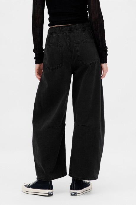 Jean Horseshoe Easy Mujer Black 1