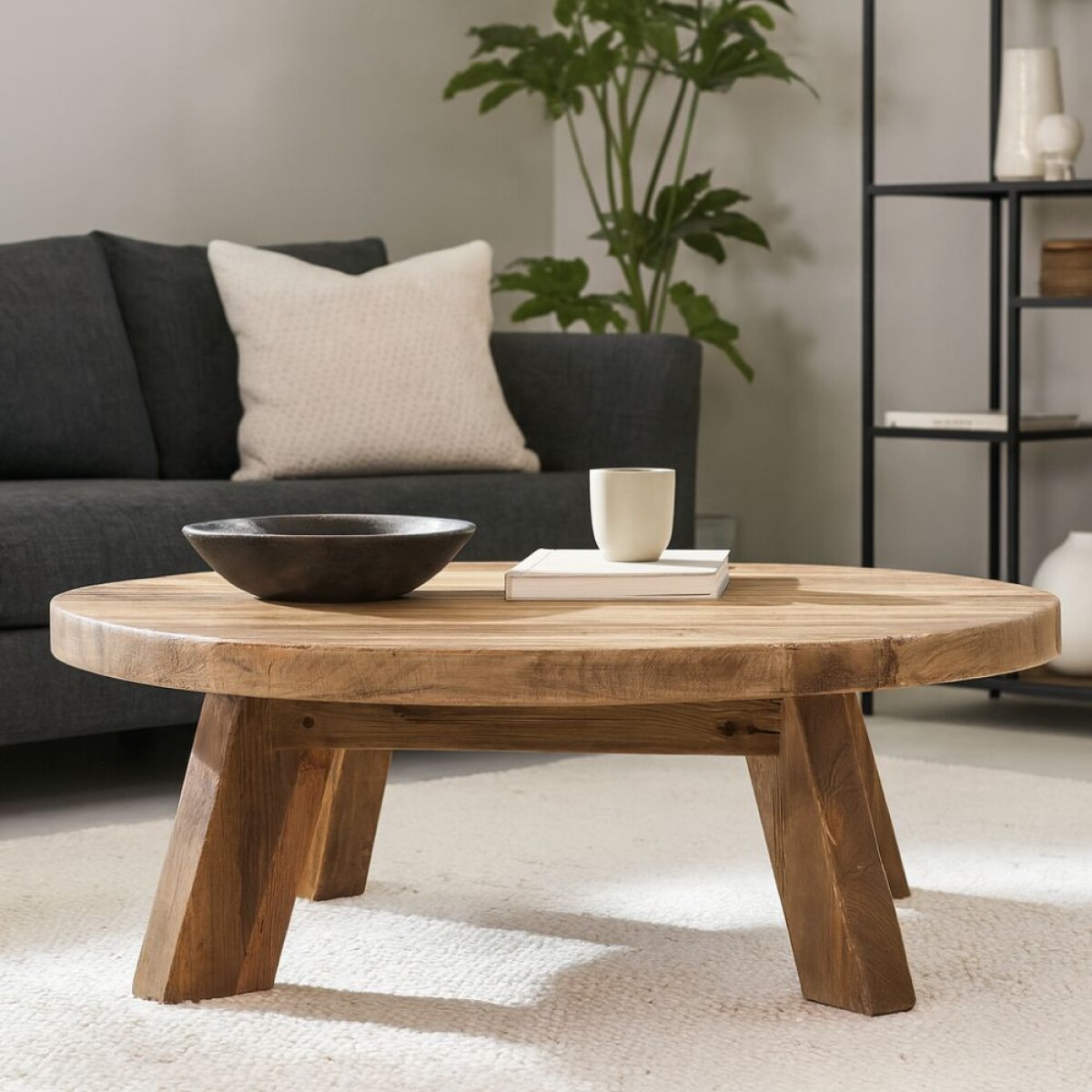 Mesa de living redonda Linea Rimini 