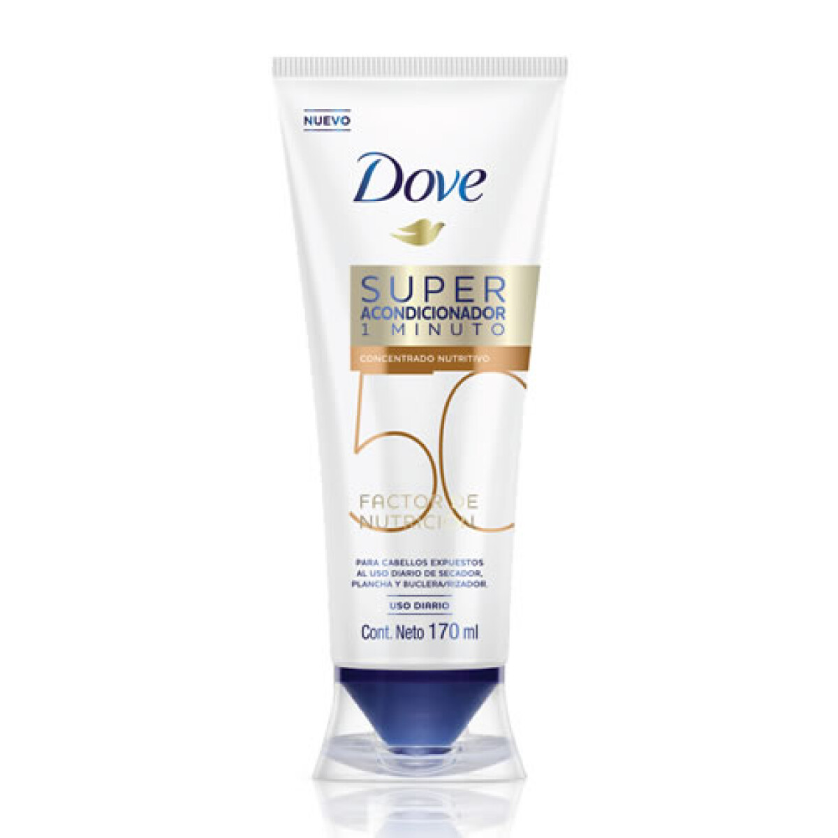 Dove Super Acondicionador 1 Minuto Factor 50 170ml | Reparación Intensiva en 1 Minuto