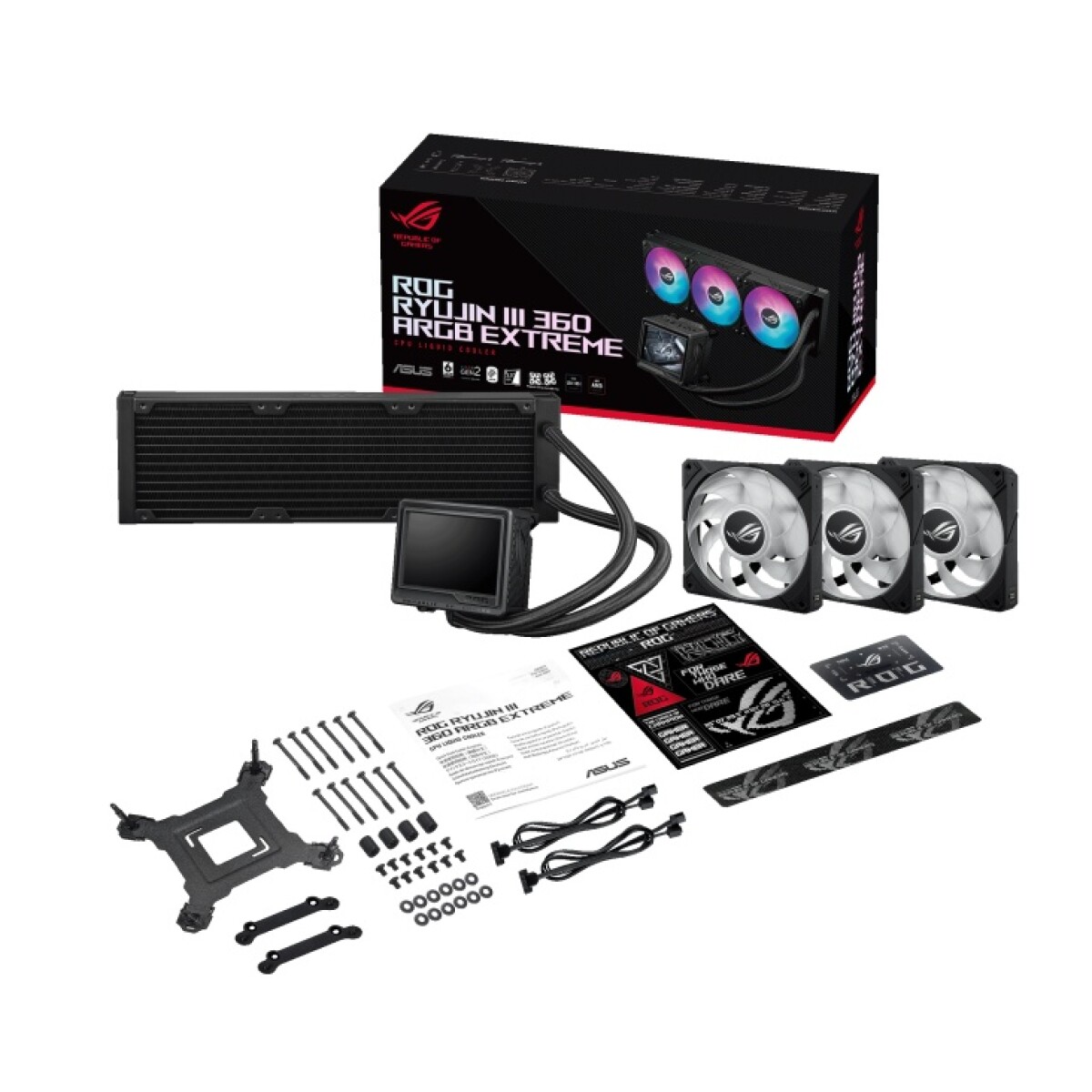 Cooler Liquido Asus Rog Ryujin Iii 360 Argb Extreme Negro 