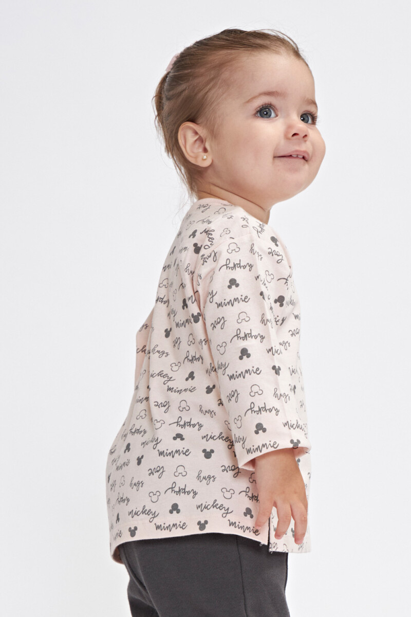 Camiseta manga larga Minnie Rosa