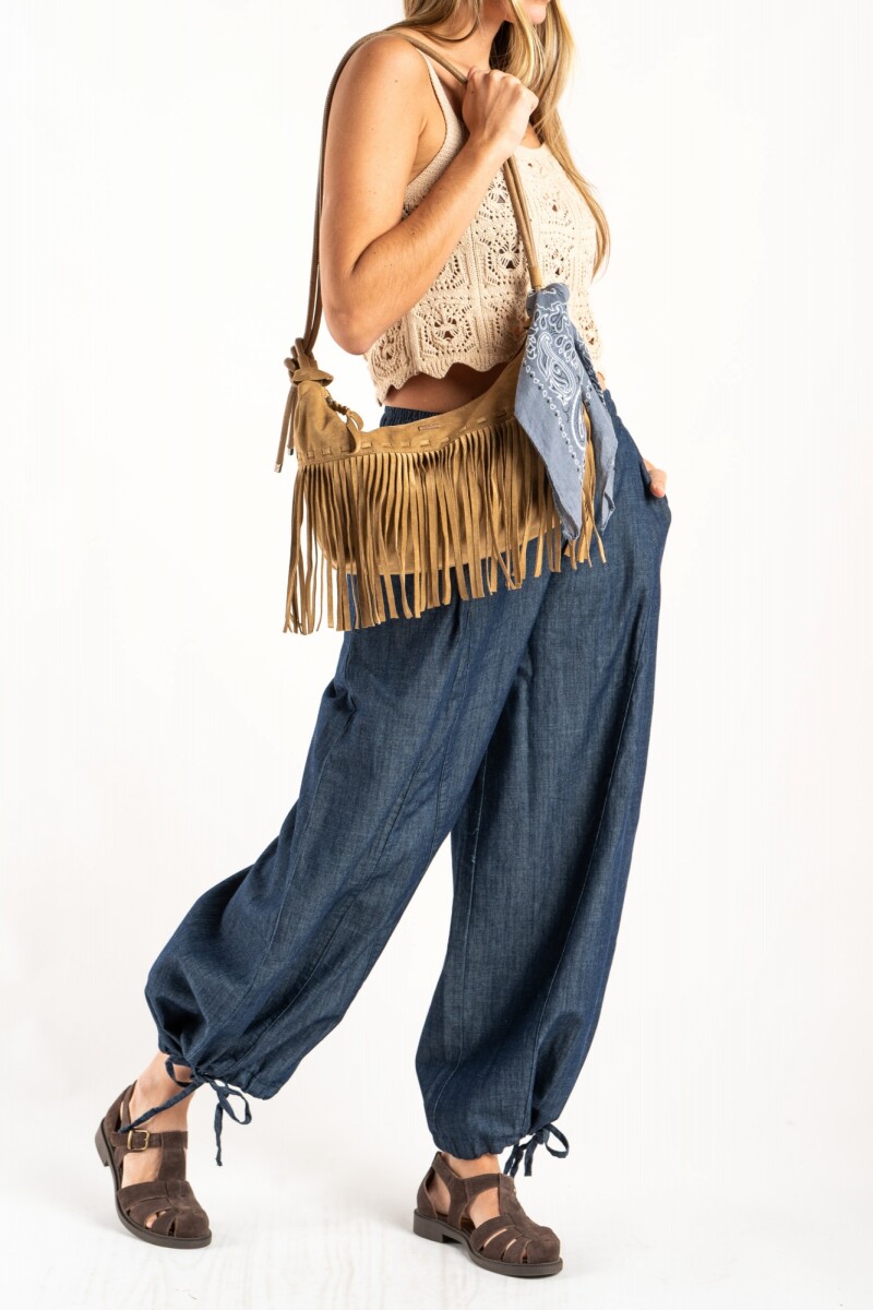 Jean Wide Leg Balloon Denim