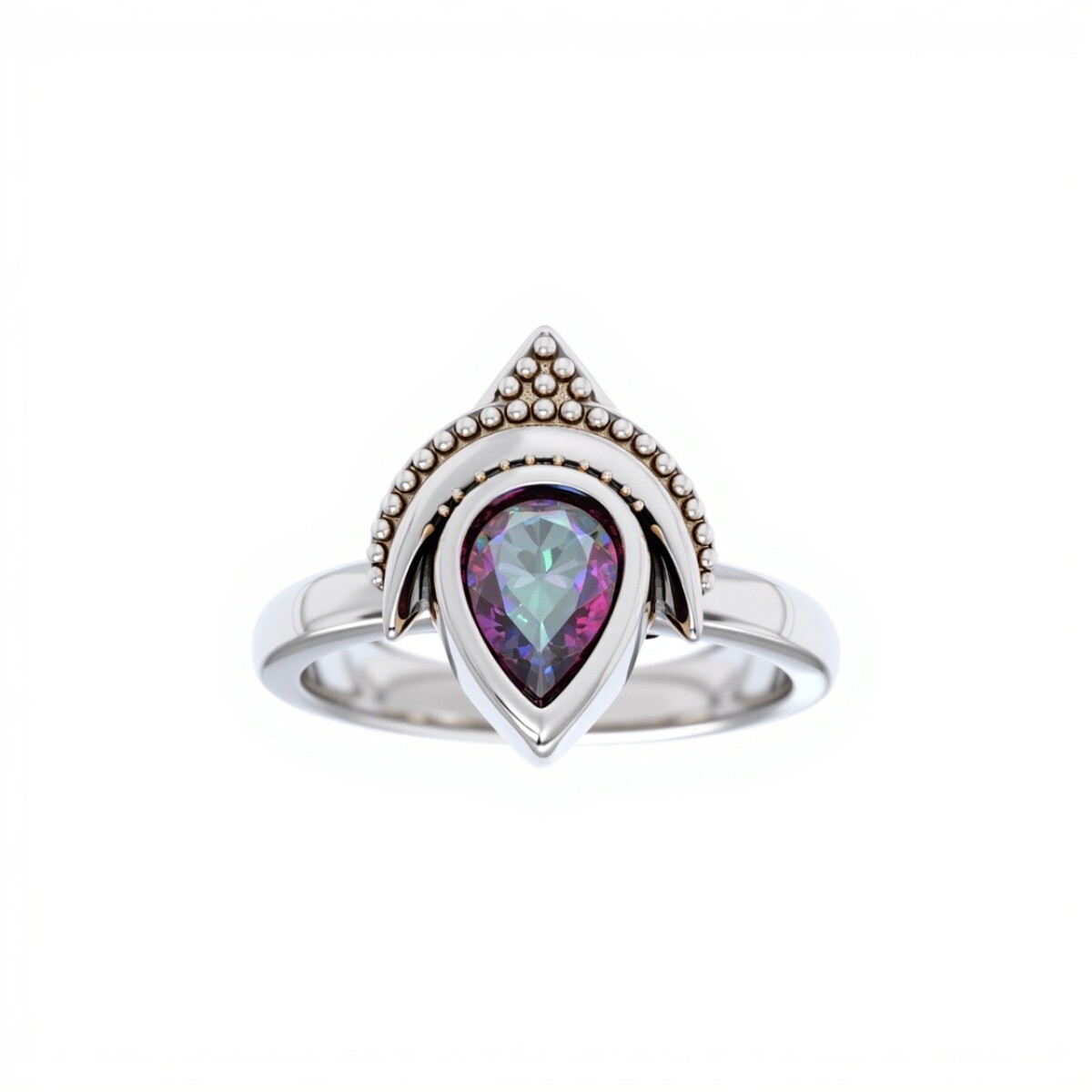Anillo Lagrima-Plata 925-Piedra Topacio Místico-AN3262 - conpiedra 